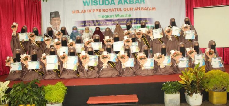 Wisuda Tahfidz Angkatan Ke 2 Pesantren Royatul Qur’an tahun ajaran 2022-2023